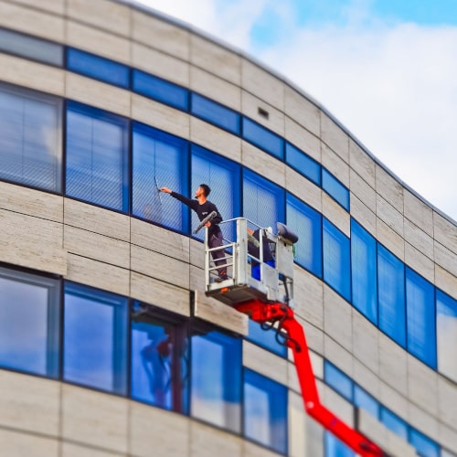 Fassadenreinigung durch professionelle Reinigungsfirma